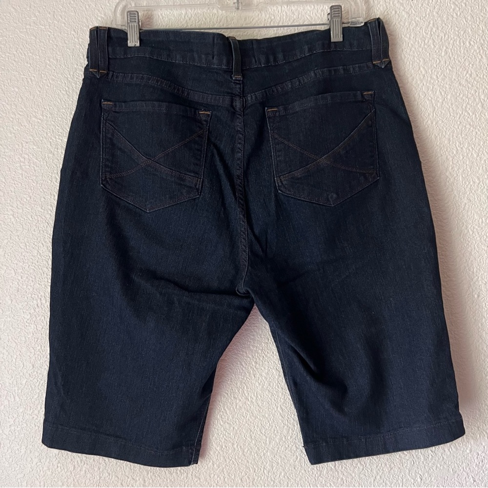 NYDJ denim jeans Shorts dark blue Sz 16 - Picture 5 of 7